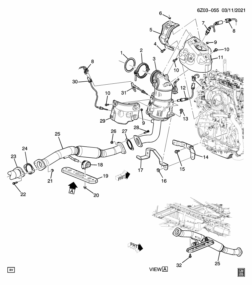 GM 55515140 Shield, Ctltc Conv Ht