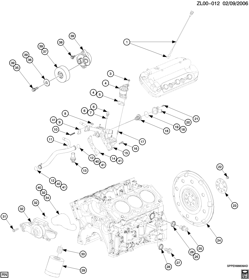 GM 12618331 Gasket Kit, Cyl Head