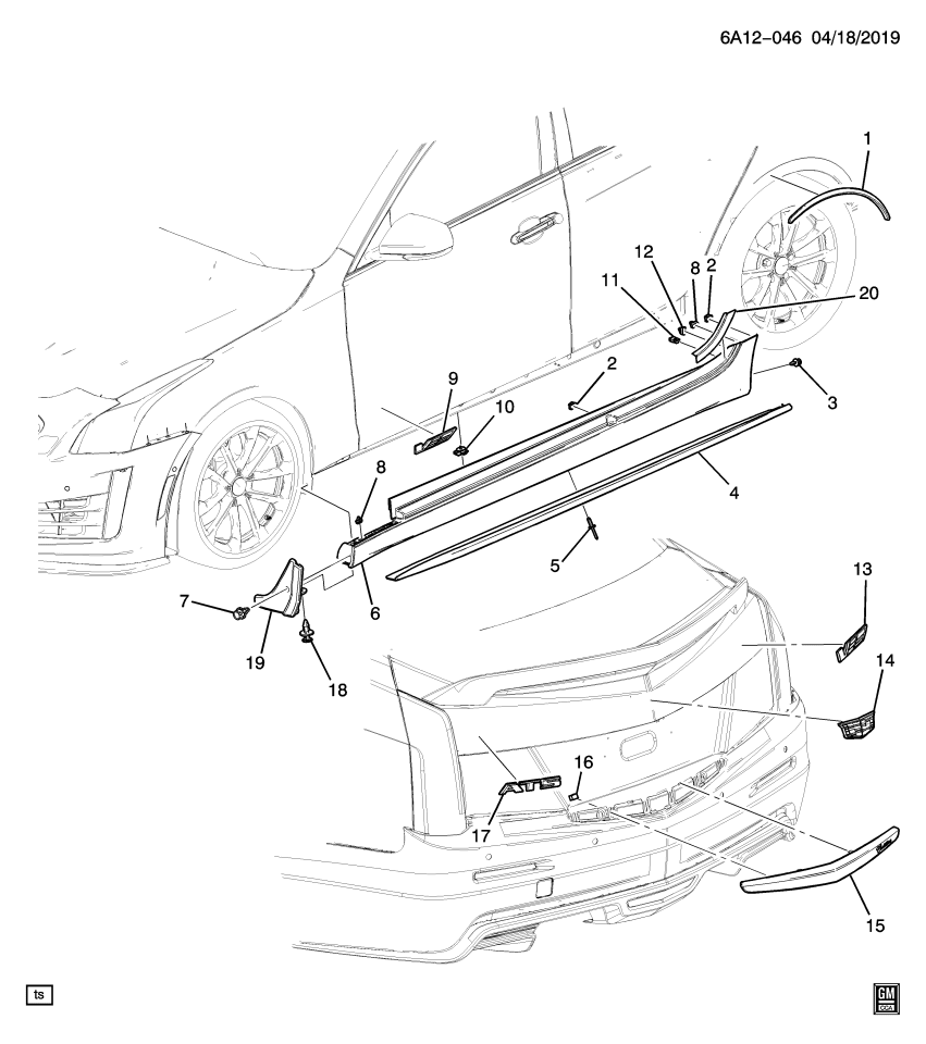 GM 23413595 Molding Pkg, Rear Wheel Opening