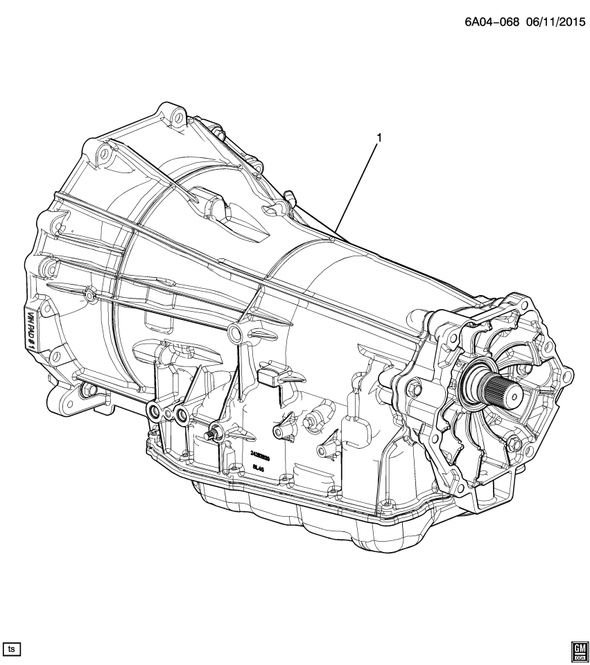 GM 24278702 Transmission Assembly, Auto(8Nkl)