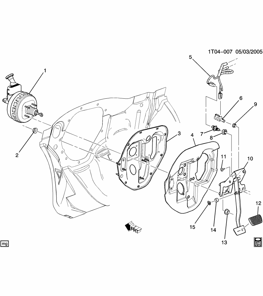 GM 15817890 Pedal Assembly, Brake (W/ Bracket)