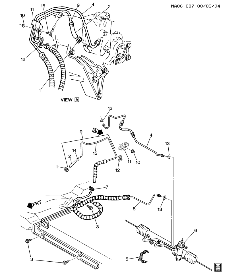 GM 10241197 CLIP, Steering Gear/Pump Oil