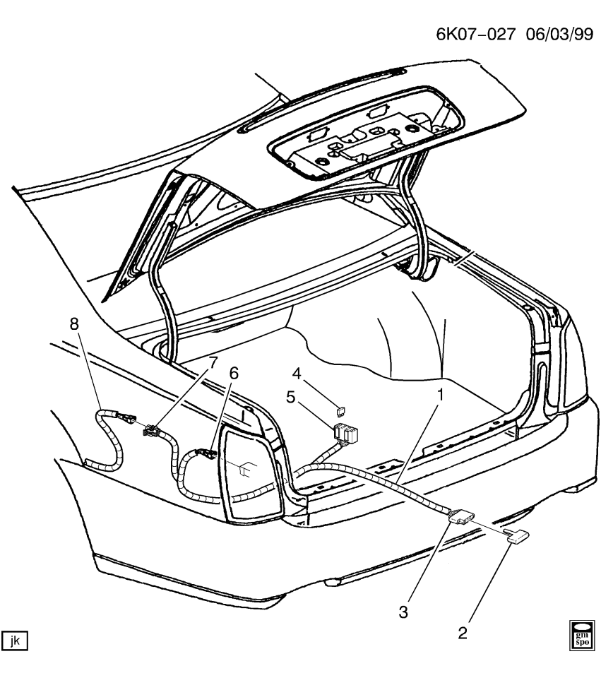 GM 25670815 Harness Pkg, Trailer Wiring