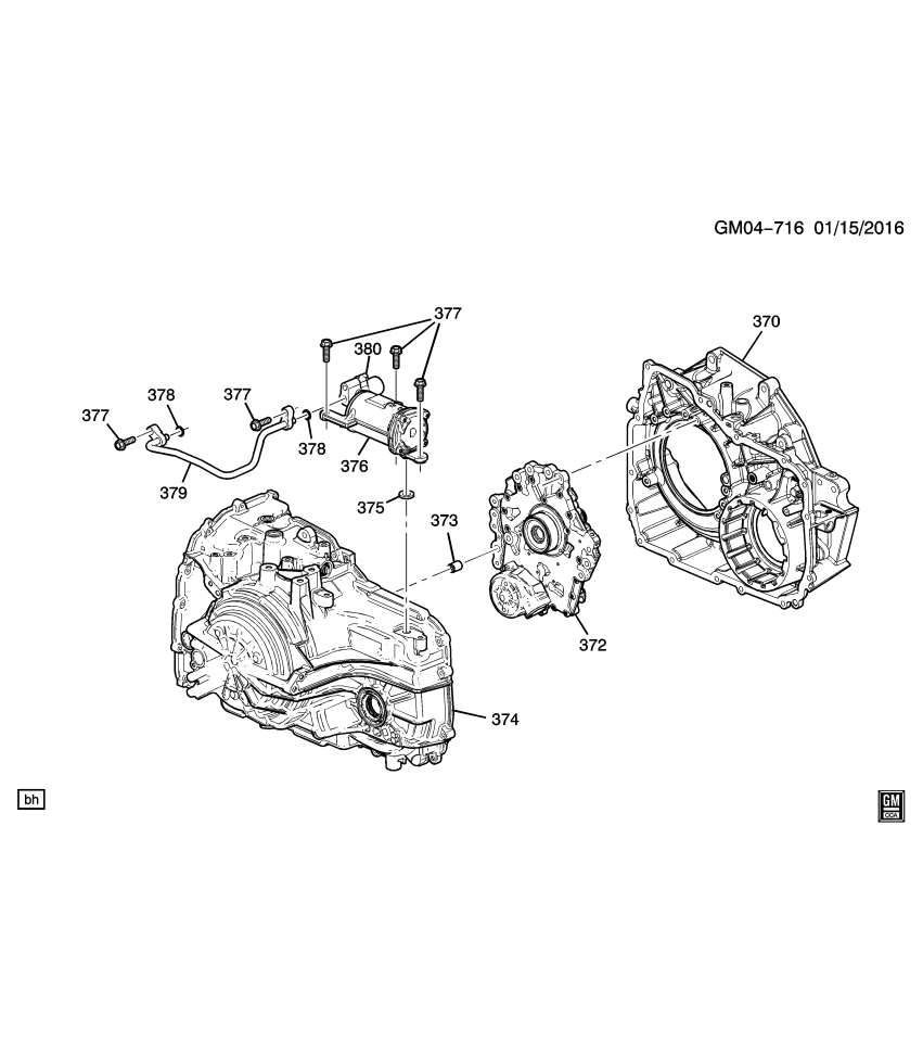 GM 24283976 Housing, Torque Converter & Differential (Machining)