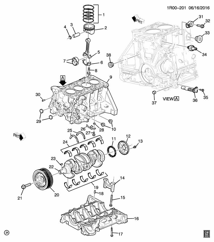 GM 11519779 Plug, Engine Block Oil Gallery Assembly