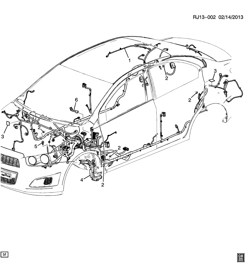 GM 95083023 Harness Assembly, Body Wiring