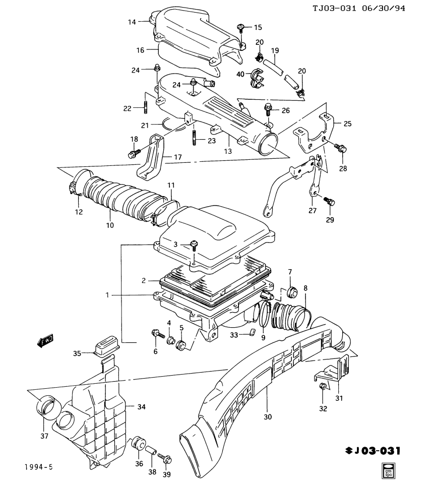 GM 96058004 Clamp, Engine Air Cleaner Outlet Hose