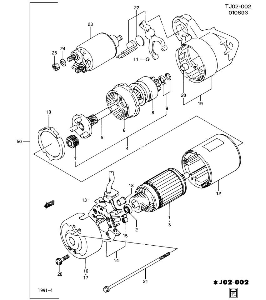 GM 96065613 HOUSING, Starter Motor Drive Housing