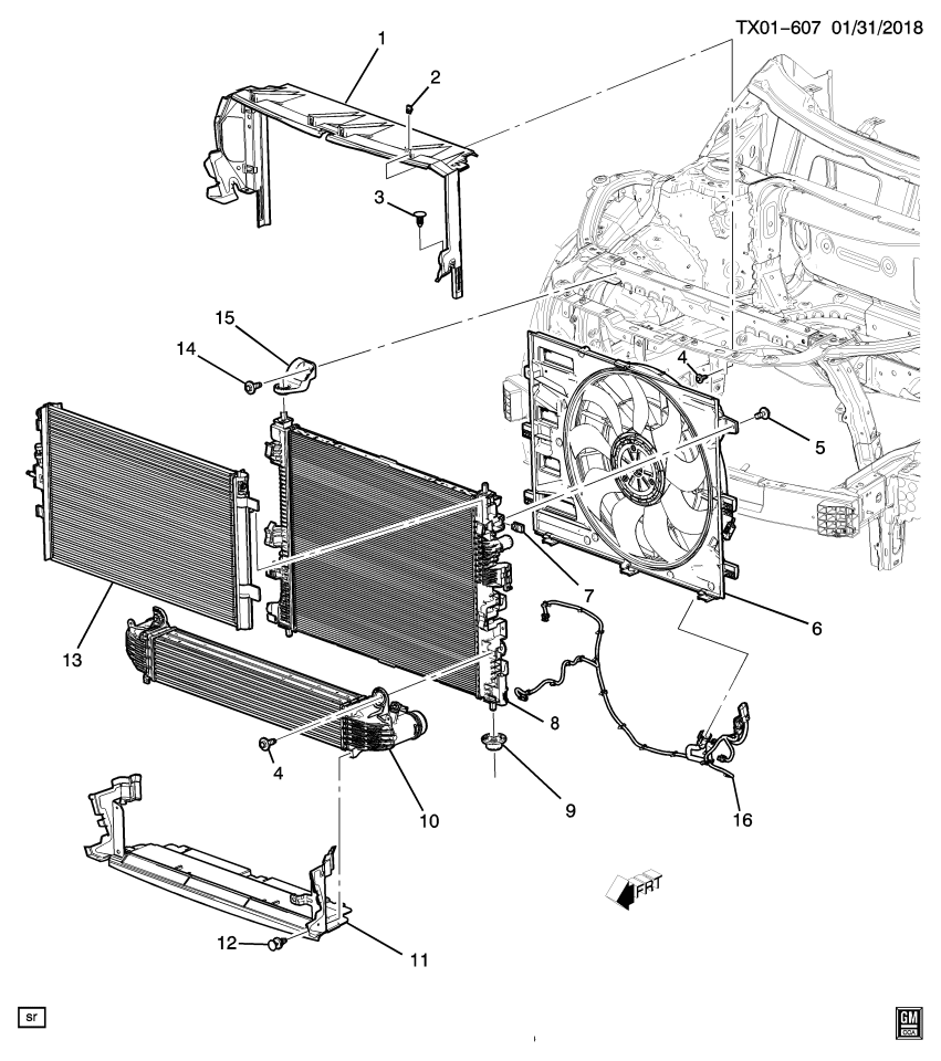 GM 84586409 Harness Assembly, Eng Cool Fan Wrg