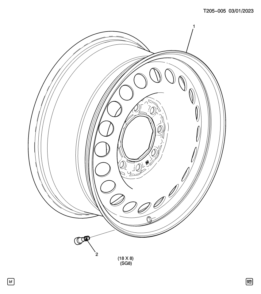 GM 85535663 WHEEL-SPA