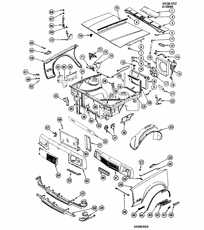 GM 25510893 Fender,Front