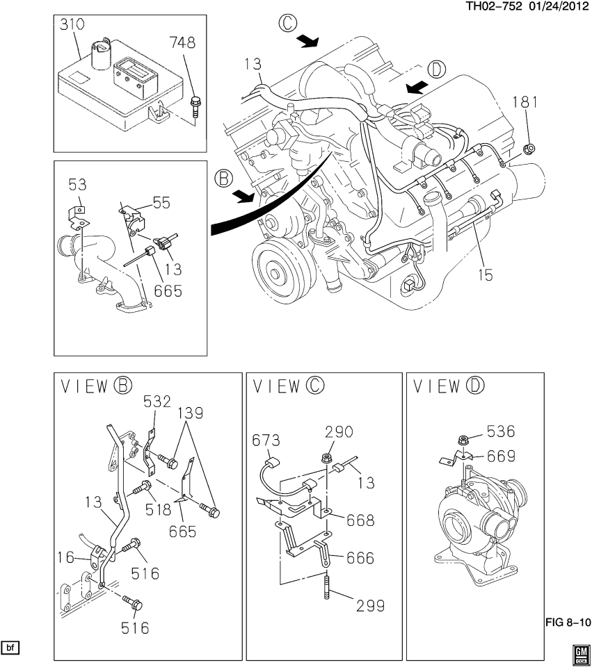 GM 97386149 Bracket, Engine Wiring Harness