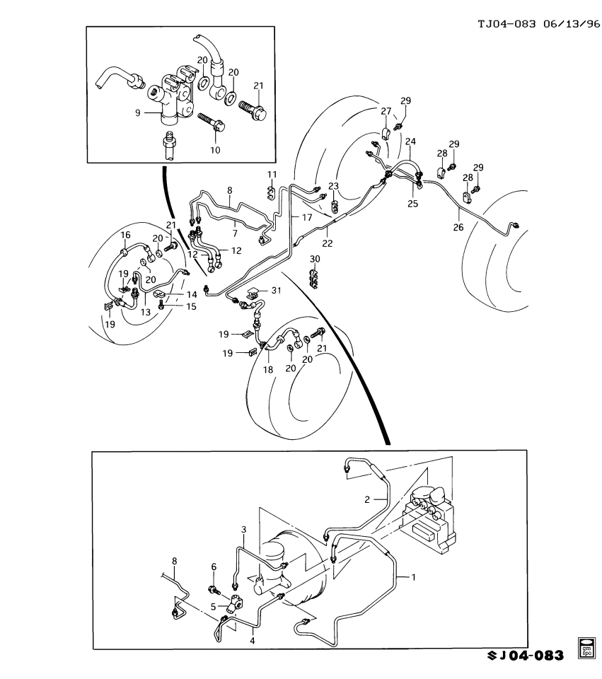 GM 30016067 FITTING, Hydraulic Brake Pipe