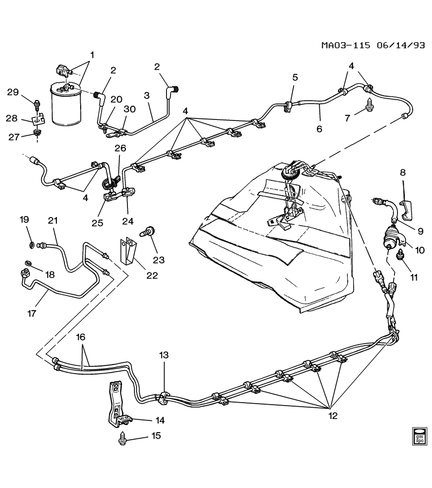 GM 24503496 Harness Assembly, Evap Emission Canister