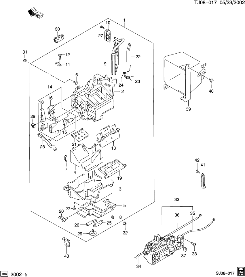 GM 91176397 Lever Kit,Heater Unit (On Esn)