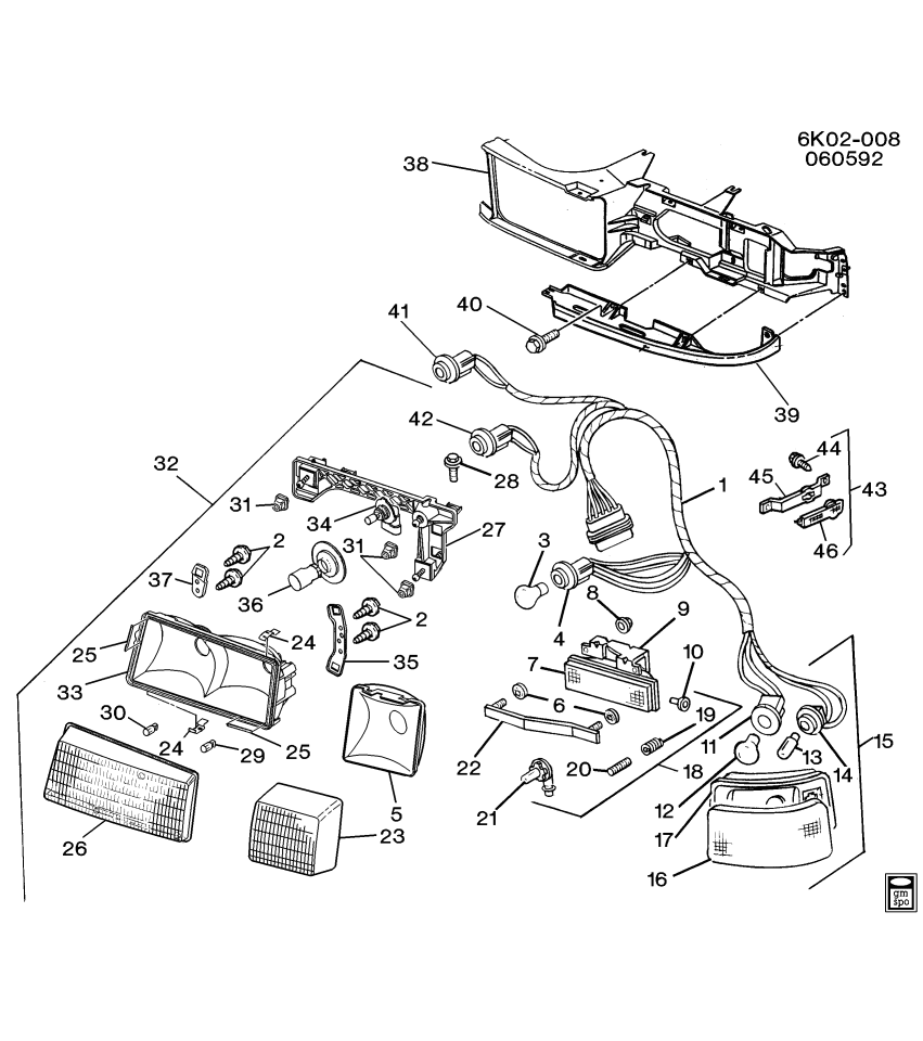 GM 3636400 Filler Asm,Headlamp Opening