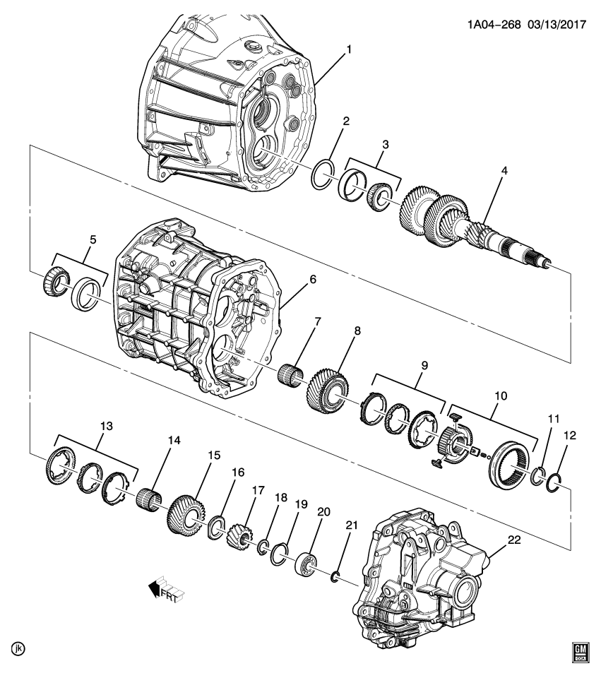 GM 24285543 Gear Assembly, Counter