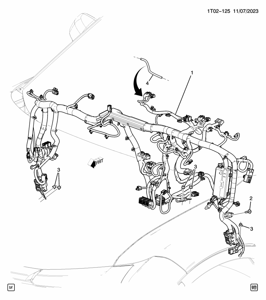 GM 42878027 HARNESS ASM-I/P WRG