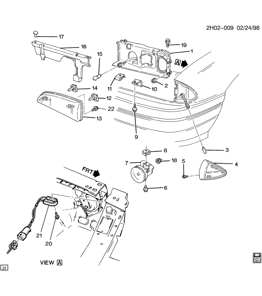 GM 25537268 Bracket, Headlamp Mount Panel