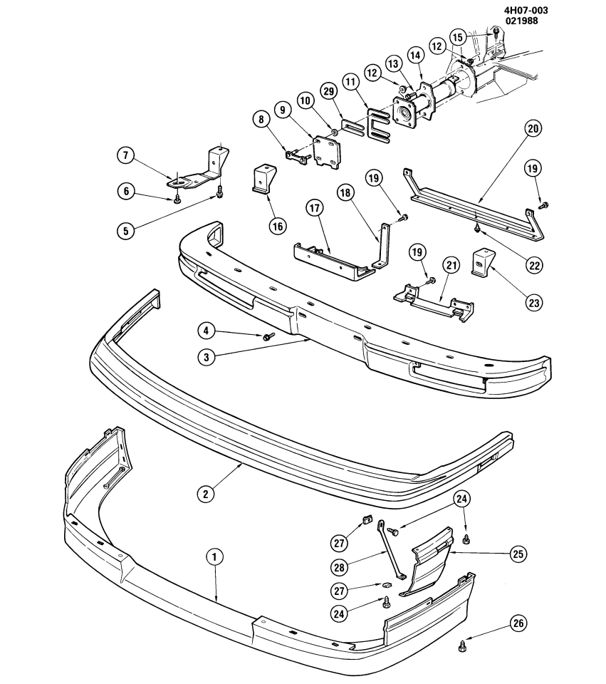GM 25515691 Reinforcement, Front Bumper Imp Bar Inner