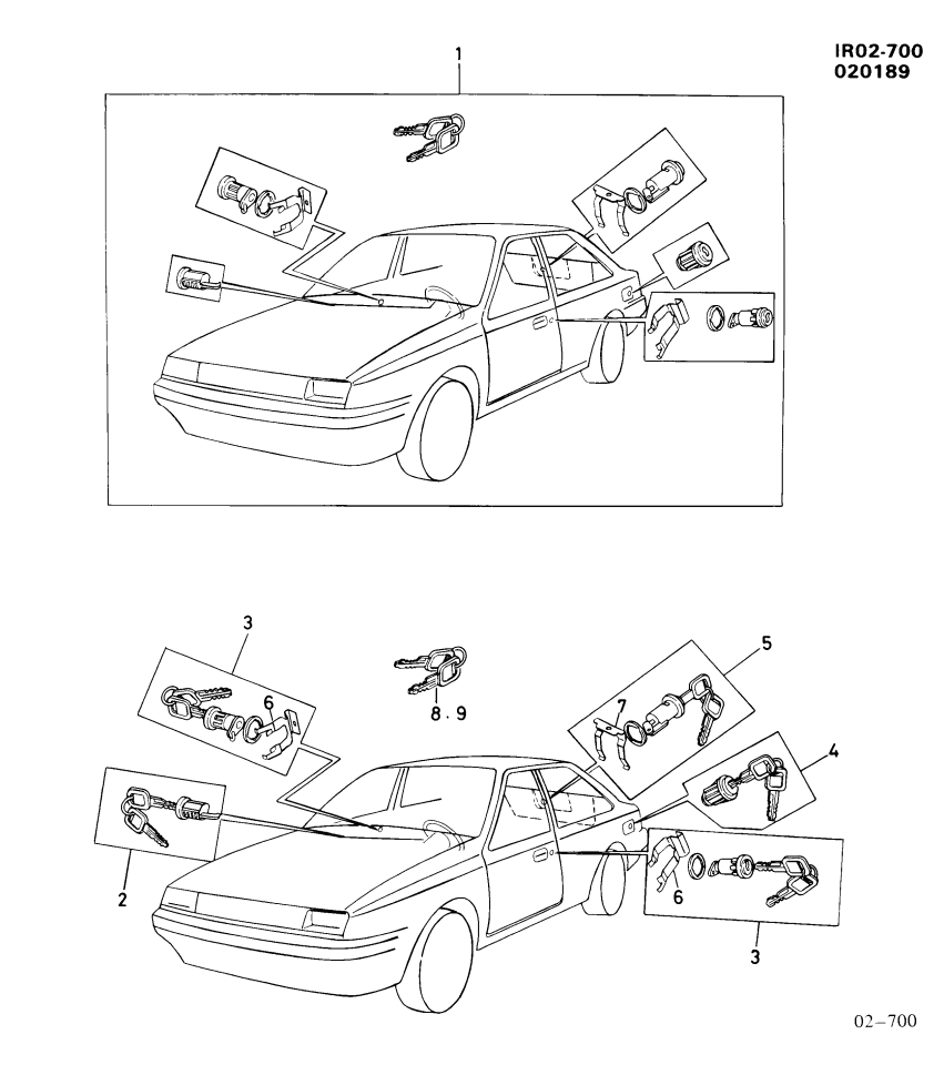 GM 94148551 Key, Ignition, Dr, & Rear Compartment (Uncoded)
