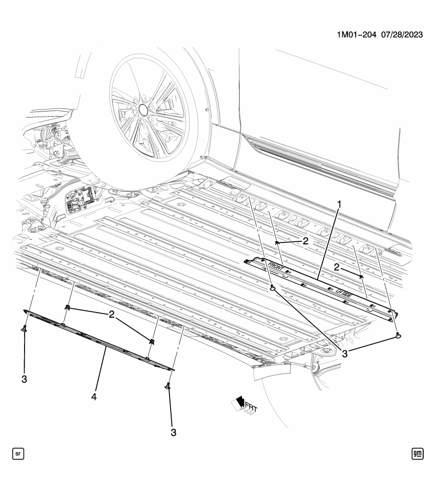 GM 85520638 DEFLECTOR-U/B FRT AIR