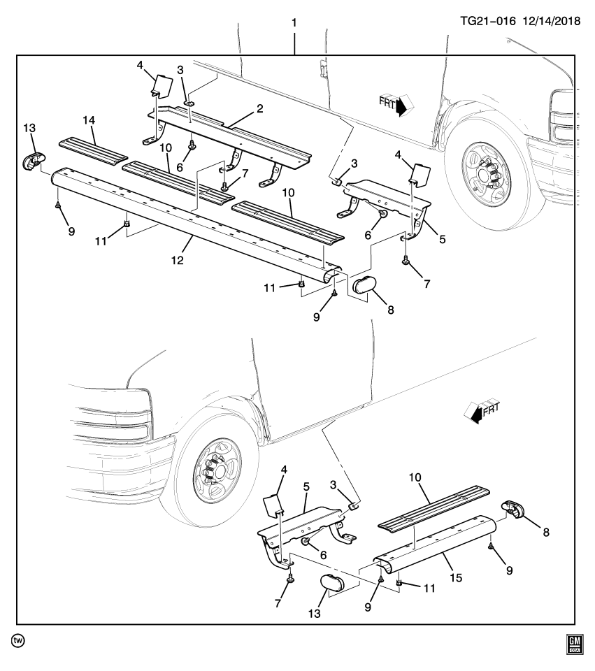GM 22859772 Bracket, Asst Step Rear