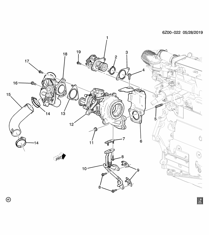 GM 55515809 Turbocharger Assembly, Cmpr Air Int
