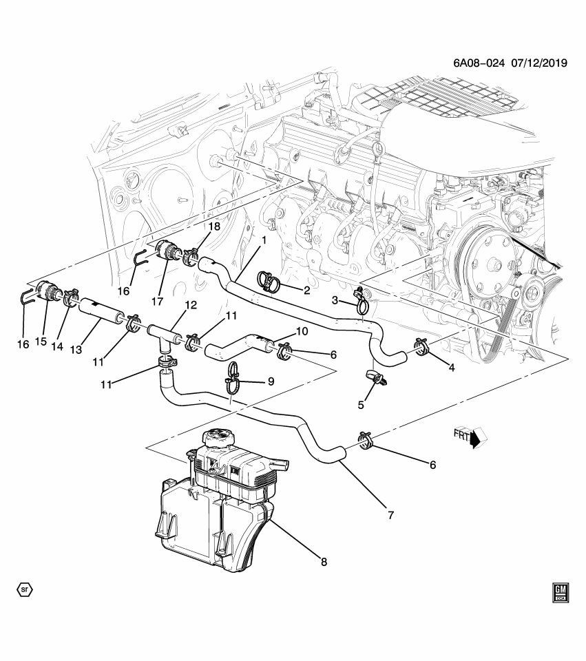 GM 84566983 Hose, Htr Otlt