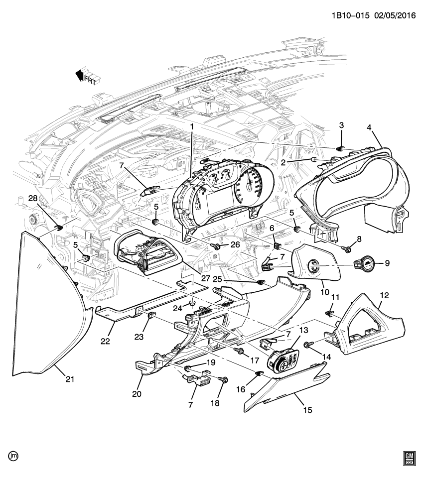 GM 42631286 Instrument Cluster Assembly