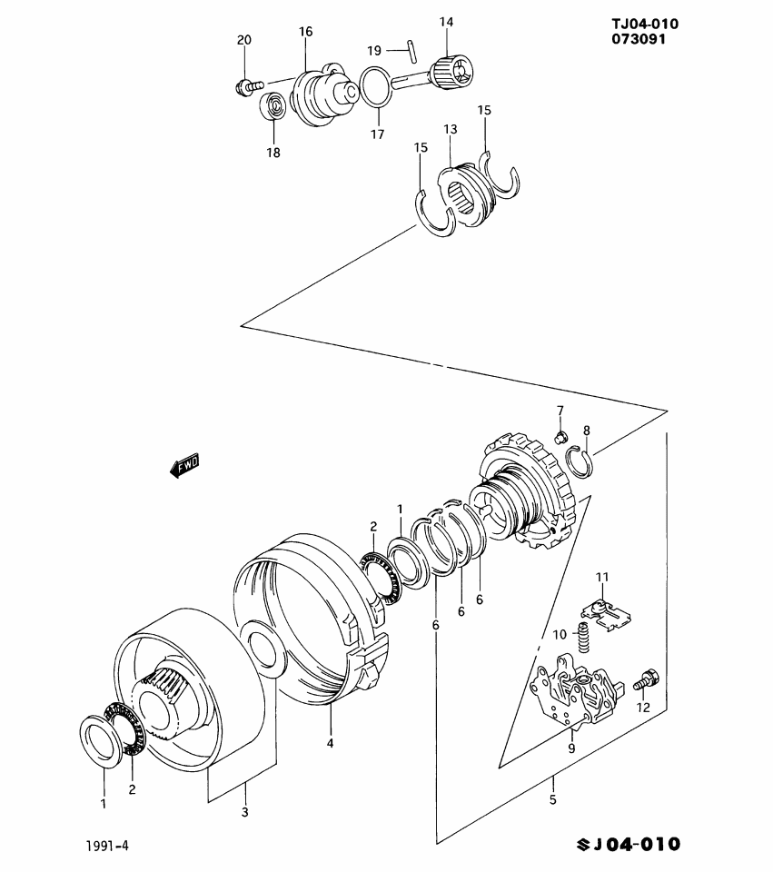 GM 96040605 RING, Transmission Governor