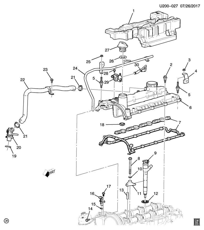 GM 55485933 Bracket, Exhaust Temperature Sensor
