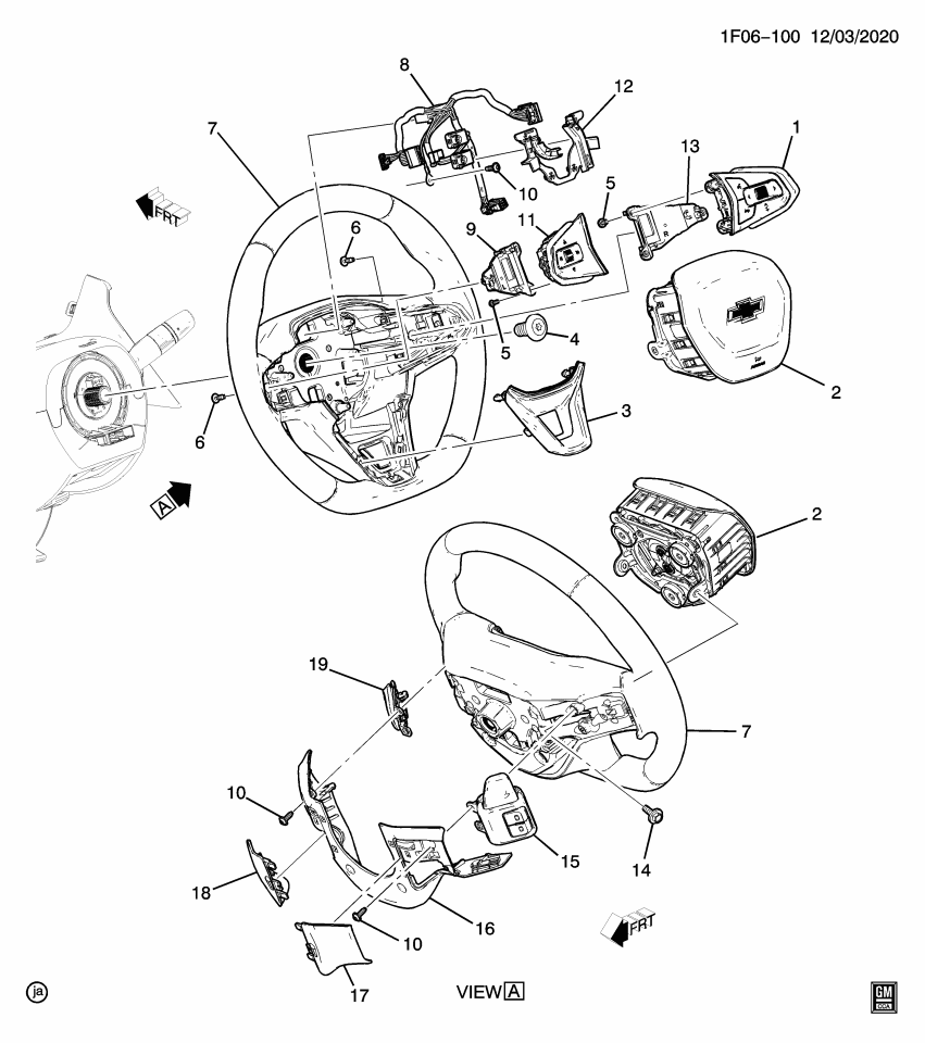 GM 42784215 Wheel Assembly, Strg *Jet Black