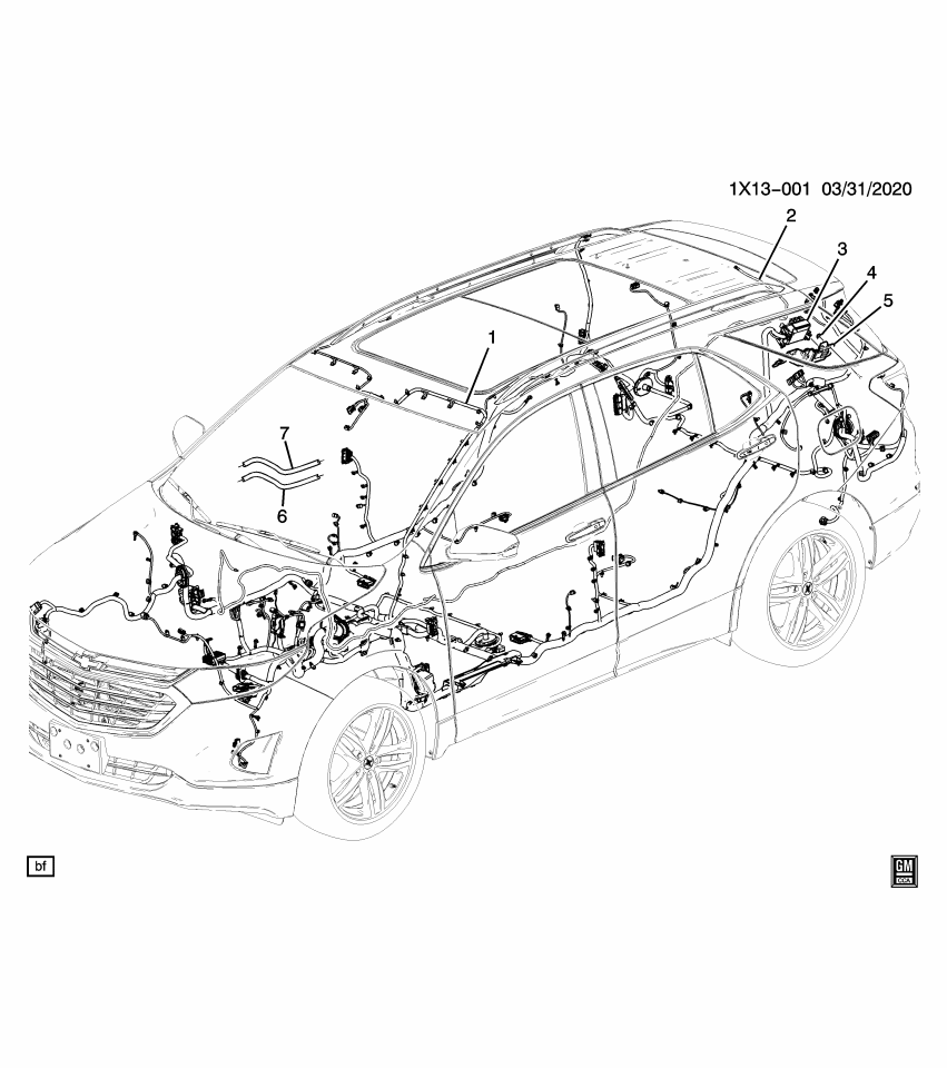 GM 84509747 Cable Assembly, Digital Rdo Ant & Navn Ant Coax