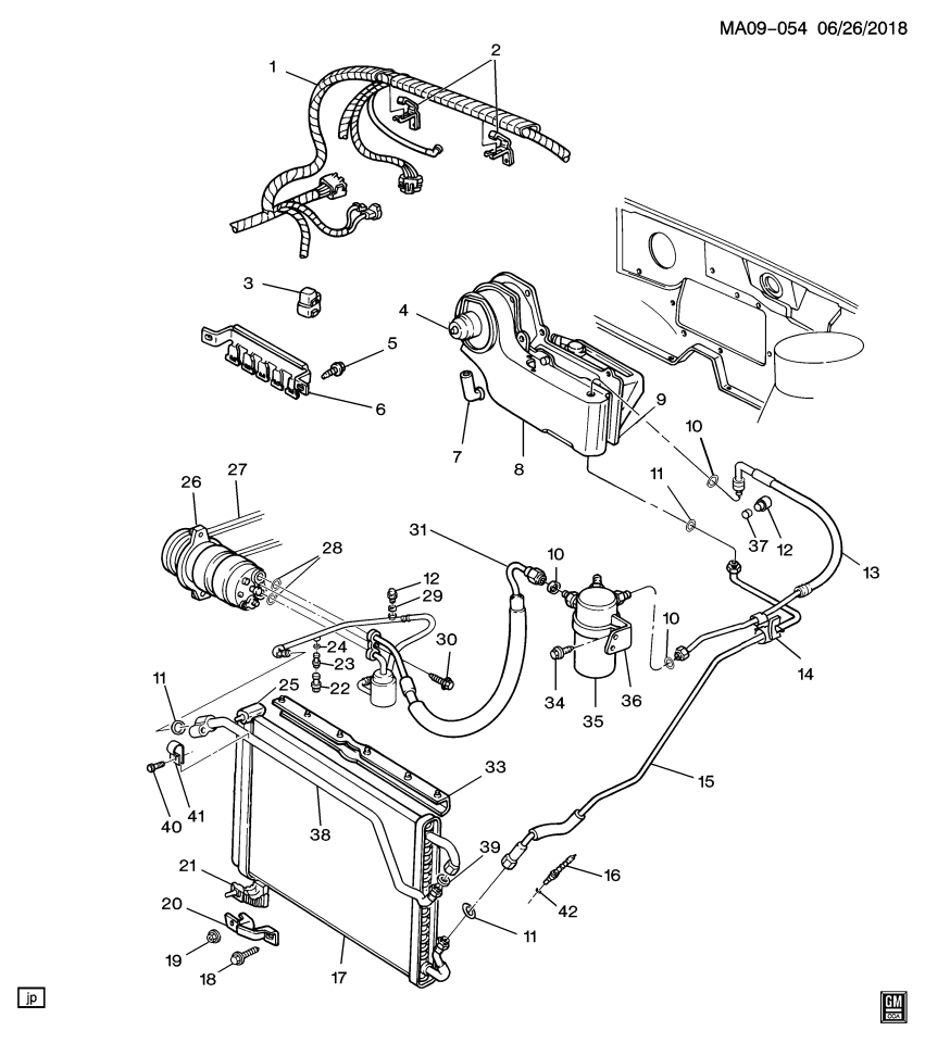 GM 10248418 Insulator, A/C Condenser