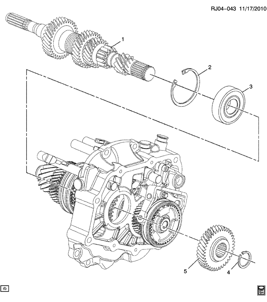 GM 55350131 Shaft,Input