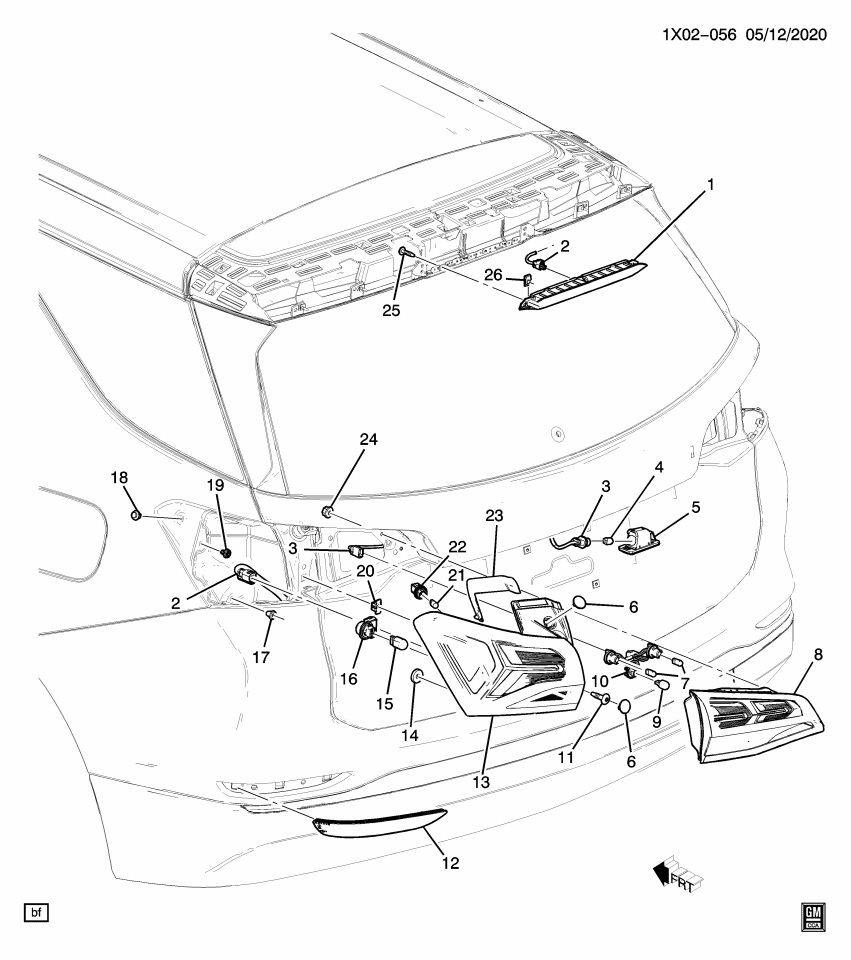 GM 84619394 Seal, Rear Body Structure Stop Lp