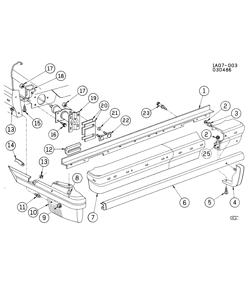 GM 14086425 Extension Assembly, Rear Bumper Imp Bar Lh