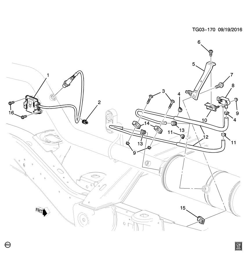 GM 55504789 Sensor Assembly, Exhaust Prtlt