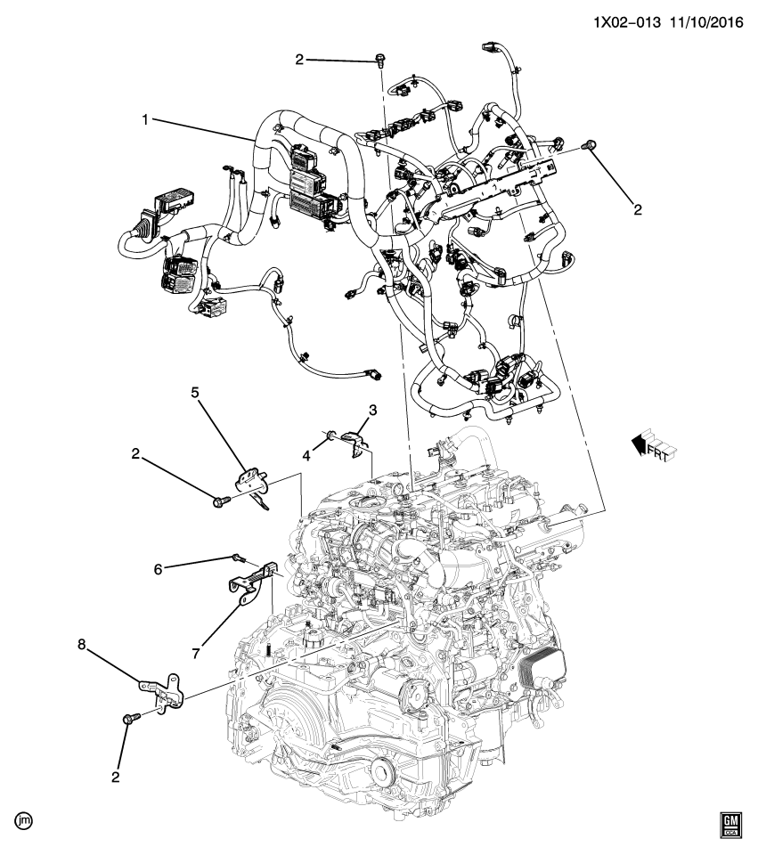 GM 13358065 Bracket, Ecm Wiring Harness