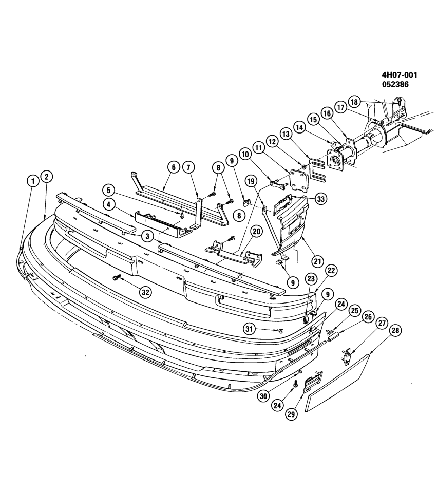 GM 22136744 Absorber Asm,Front Bumper Energy
