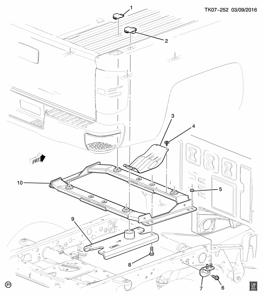 GM 84164445 Hitch Assembly, Box Mounted Trailer