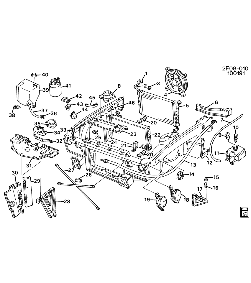 GM 14076063 Bracket, Engine Coolant Fan