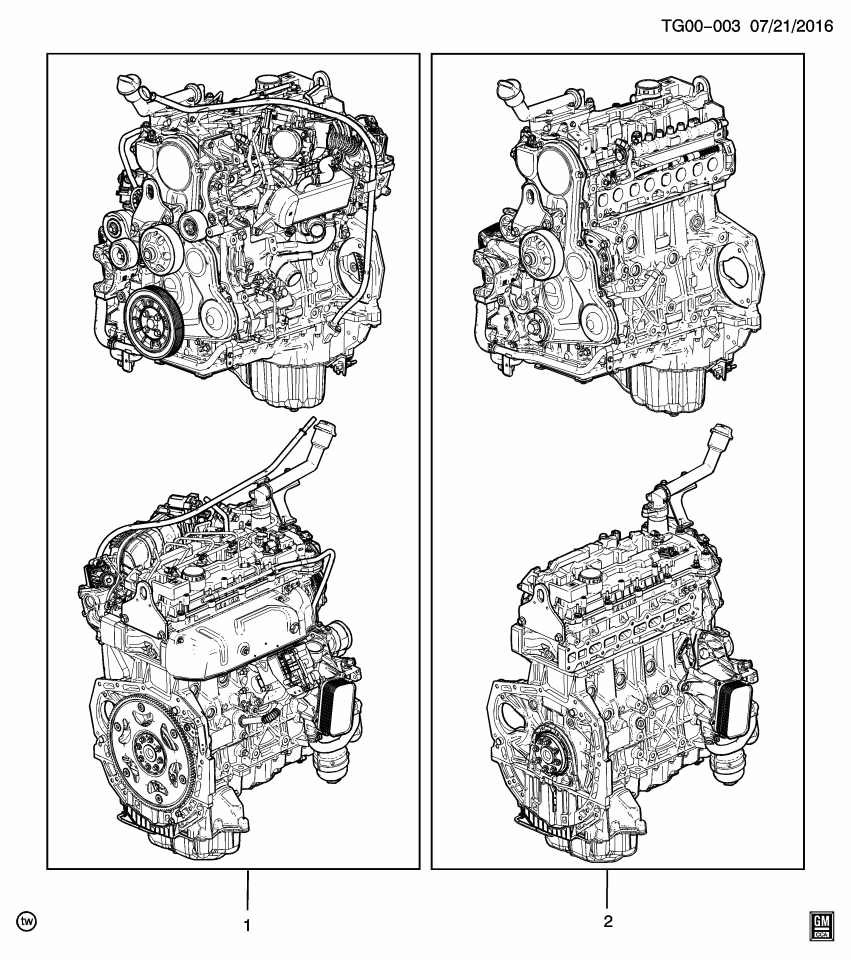 GM 40009018 Engine Assembly, Dsl (Serv)
