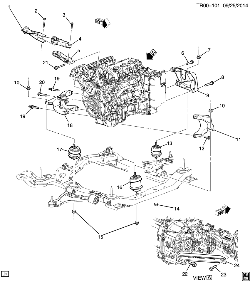 GM 11562046 Bolt,Engine Mount Strut