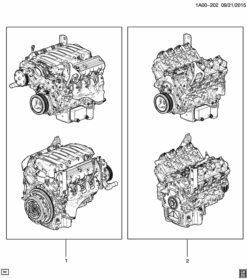 GM 12700127 Engine Assembly, Gasoline (Serv)