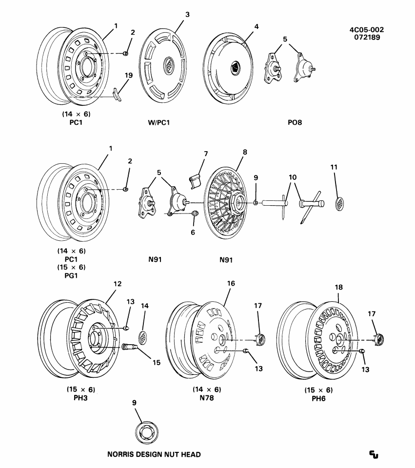 GM 12334836 Wheel Rim Pkg, 14X6 Aluminum