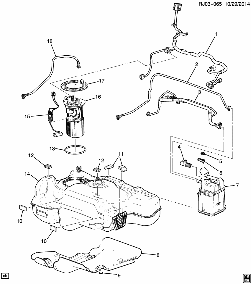 GM 42574567 Harness Assembly, Fuel Sdr Wrg
