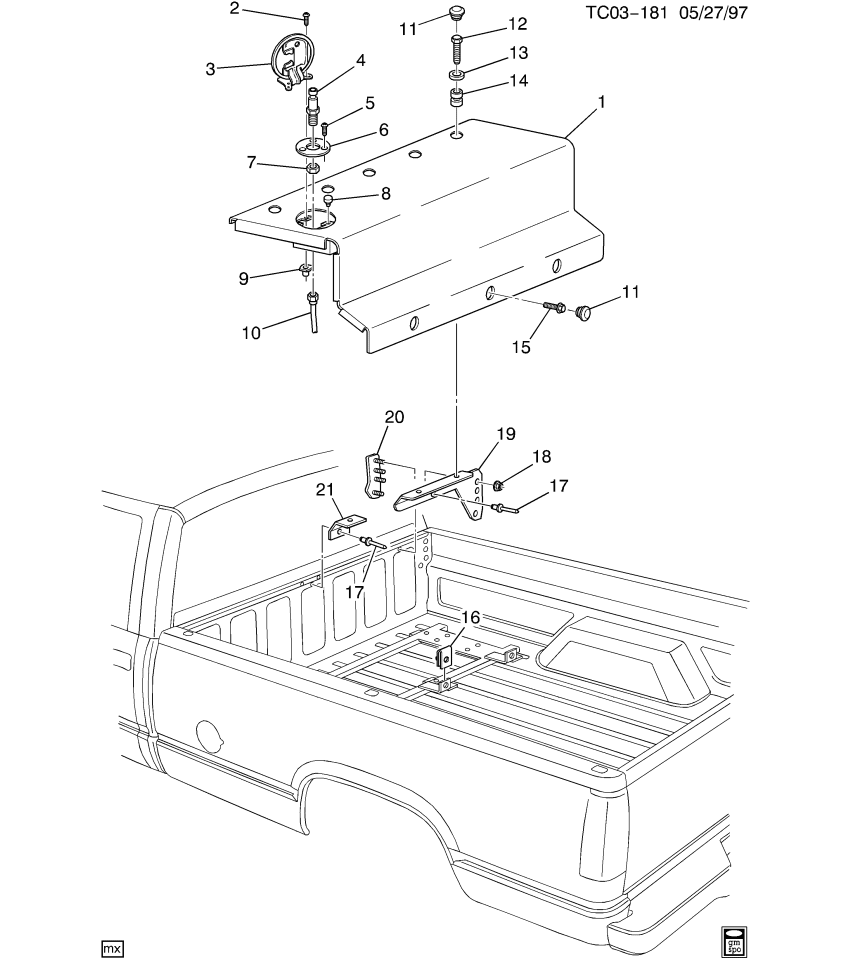 GM 52368577 BOLT, Fuel Tank