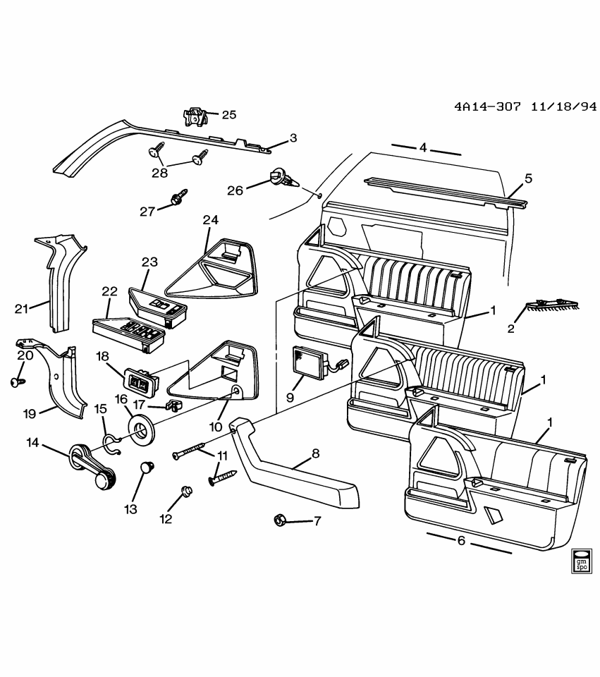 GM 10279832 CARPET, Front/Complete Floor